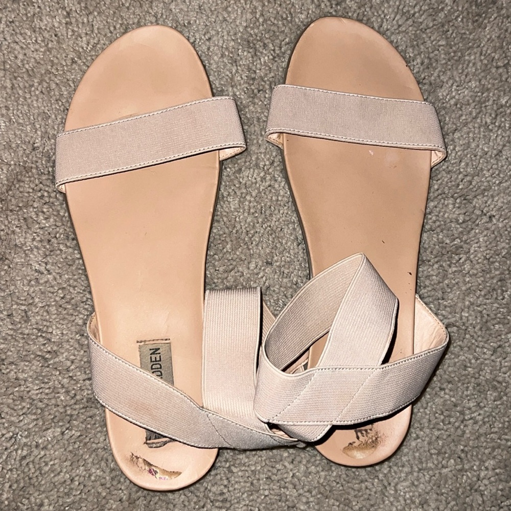 Steve Madden Nude Ankle Strap Sandals